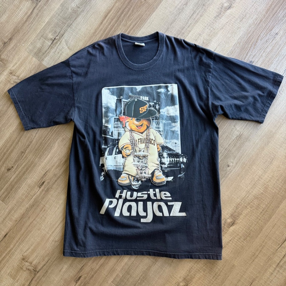 Pro Star Hustle Playaz San Francisco Graphic T-Shirt Black 3XL Tall Heavyweight